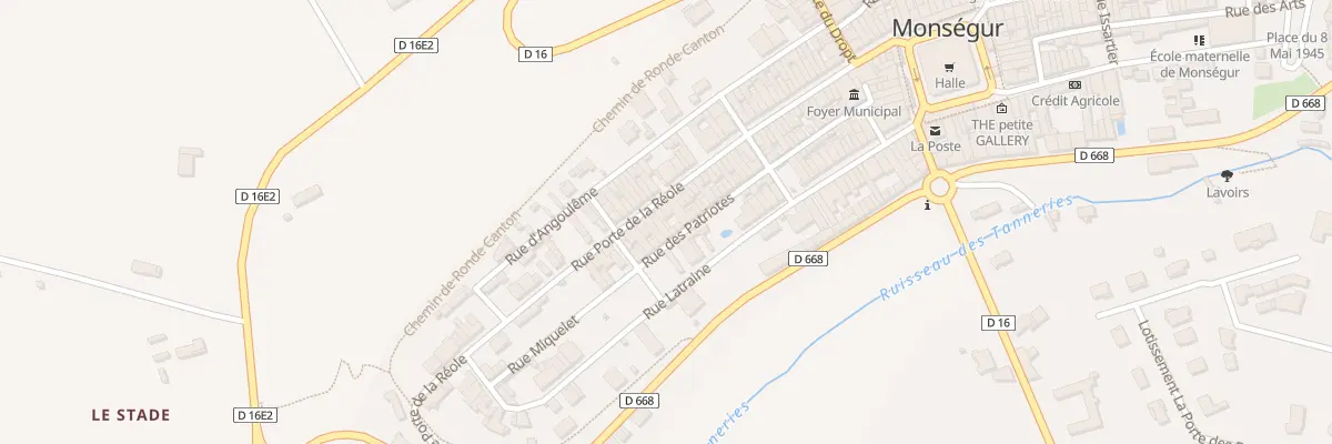 Plan du 78 Rue Porte de la Réole à Monségur