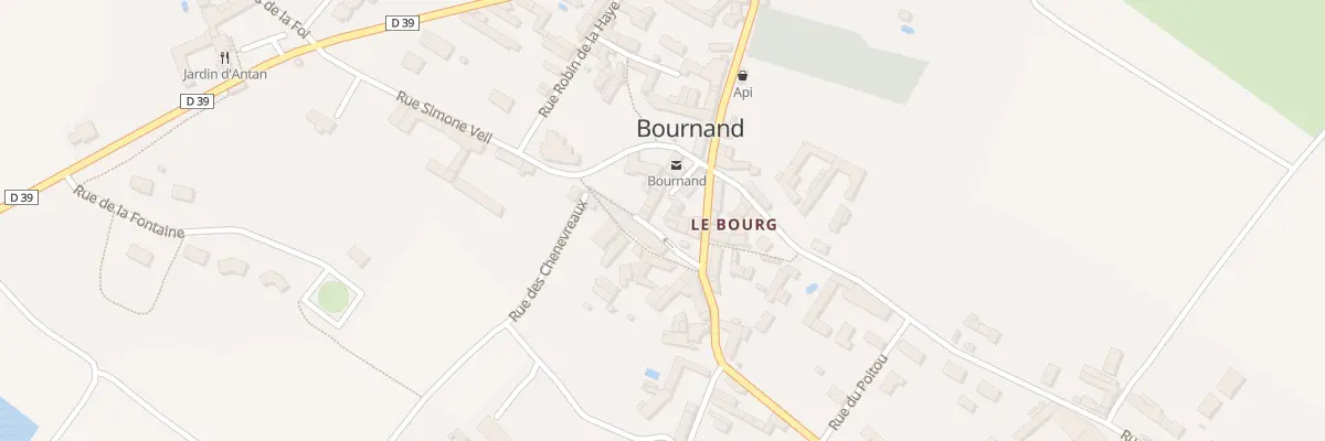 Plan du 6 Rue Saint Martin à Bournand