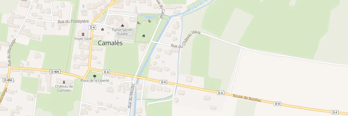 Plan du 6 Rue du Château Vieux à Camalès