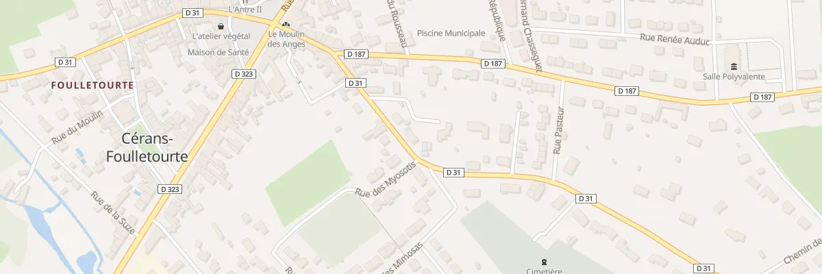 Plan du 9 Rue du Pere Mersenne à Cérans-Foulletourte