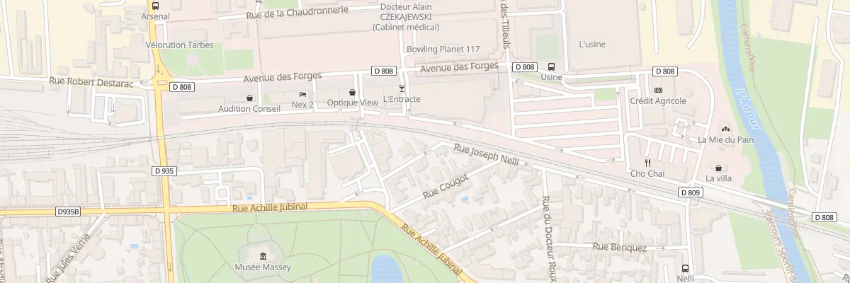 Plan du 7 Rue Joseph Nelli à Tarbes