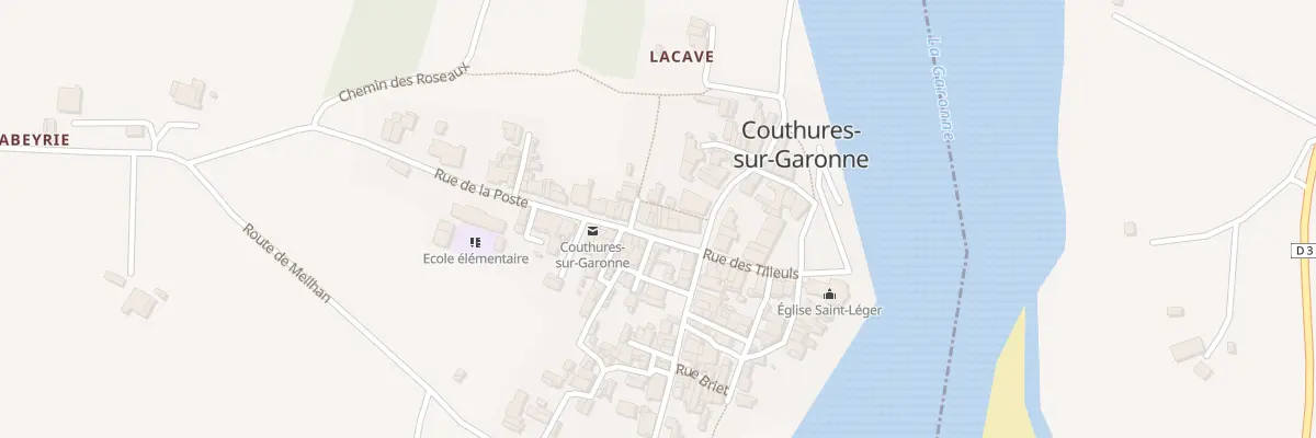 Plan du 387 Rue de la Poste à Couthures-sur-Garonne