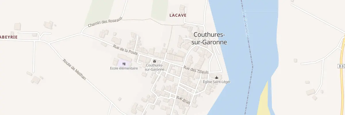 Plan du 391 Rue de la Poste à Couthures-sur-Garonne