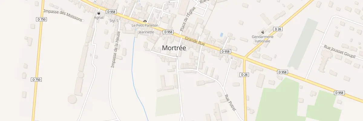 Plan du 1 Rue Potrel à Mortrée