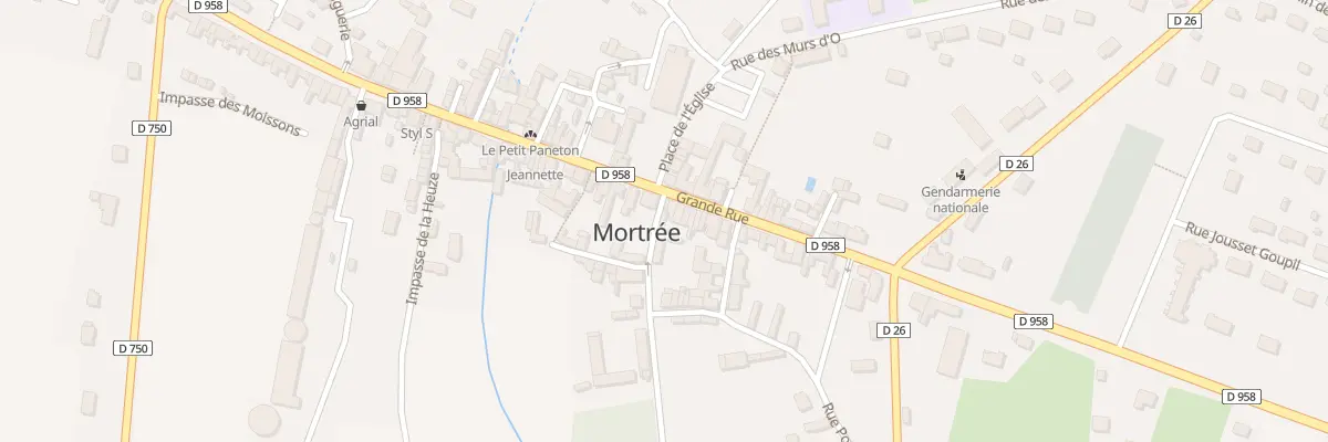 Plan du 1 Rue des Maréchaux à Mortrée