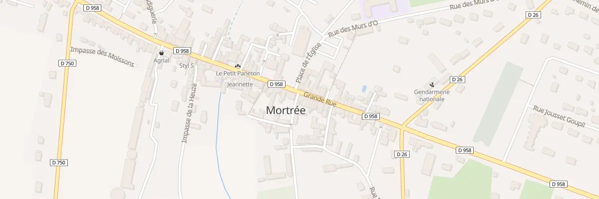 Plan du 29 Rue Grande Rue à Mortrée