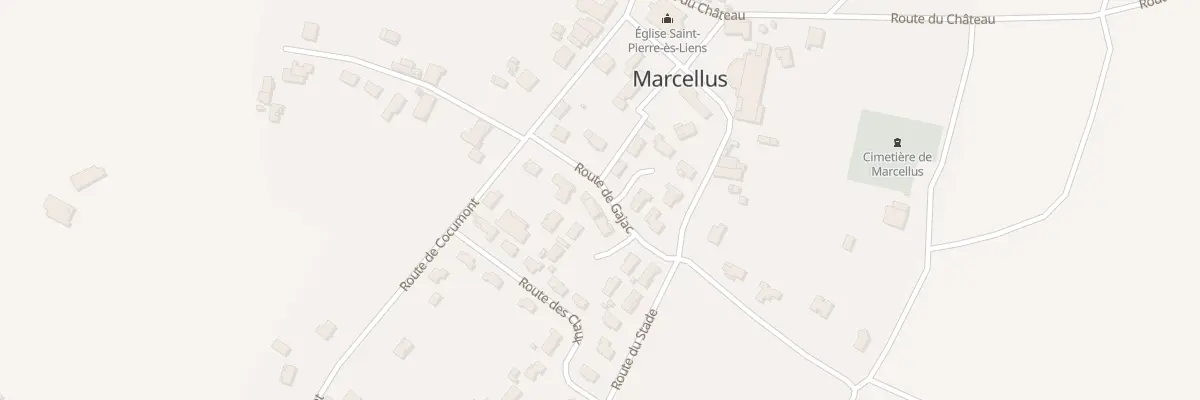 Plan du 84 Rte de Gajac à Marcellus