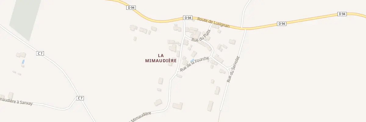Plan du 7 Rue de la Mimaudière à Jazeneuil