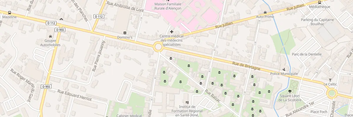 Plan du 59 Rue de Bretagne à Alençon