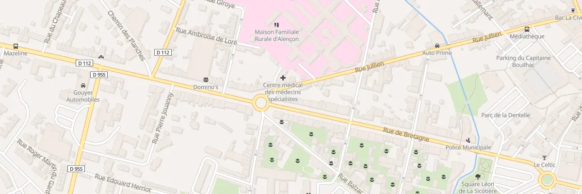 Plan du 62 Rue de Bretagne à Alençon