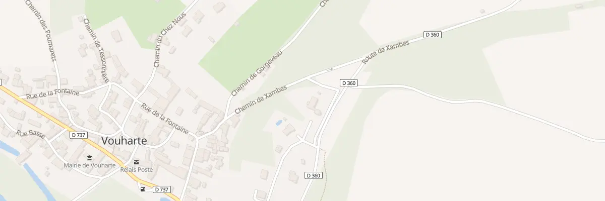 Plan du 485 Rte de Xambes à Vouharte