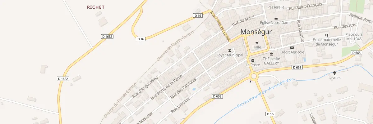 Plan du 51 Rue Porte de la Réole à Monségur