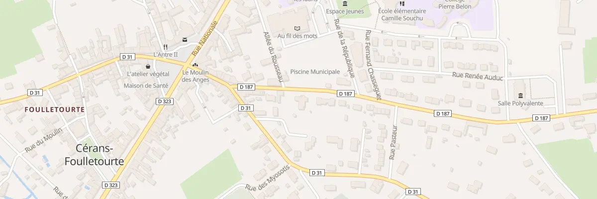 Plan du 30 Rue du Mal Leclerc à Cérans-Foulletourte