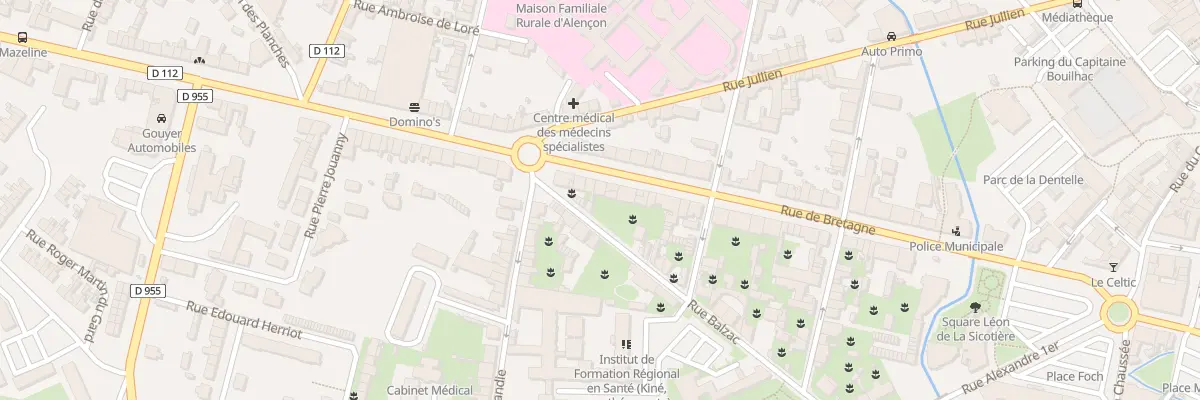 Plan du 57 Rue de Bretagne à Alençon