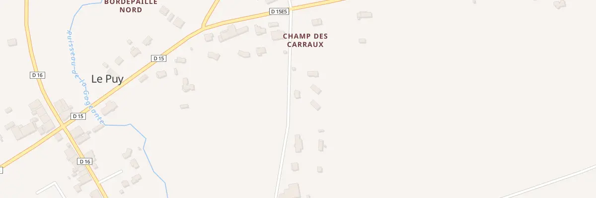 Plan du 18 Champ des Carraux au Puy
