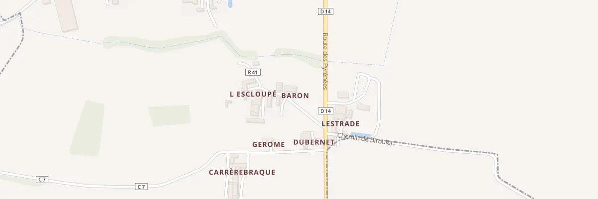 Plan du 5083 Baron à Ladevèze-Rivière