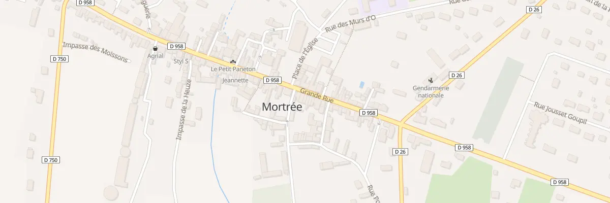 Plan du 25 Rue Grande Rue à Mortrée