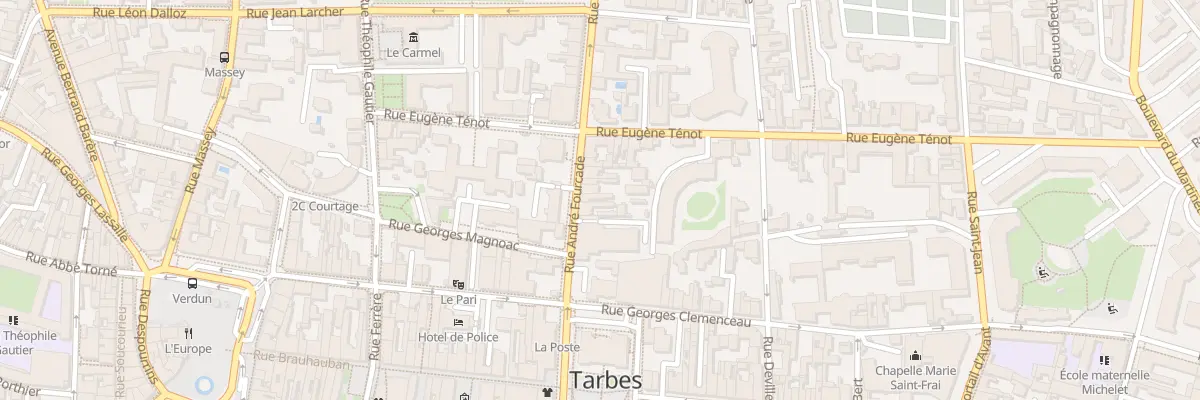 Plan du 6 Rue André Fourcade à Tarbes