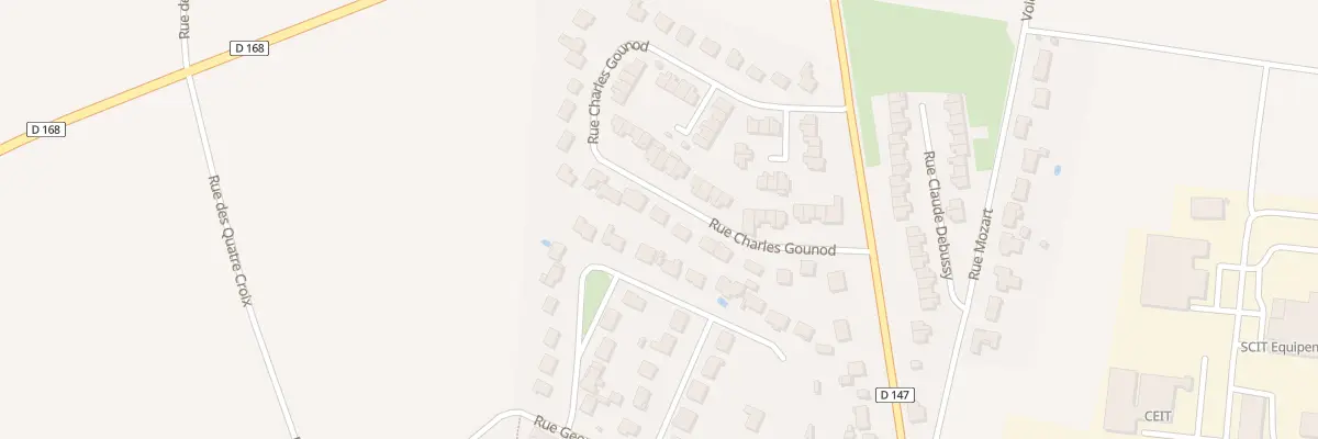 Plan du 13 Rue Charles Gounod à Loudun