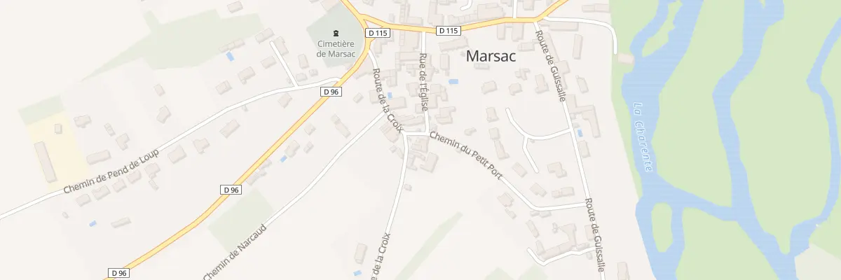 Plan du 129 Rte de la Croix à Marsac