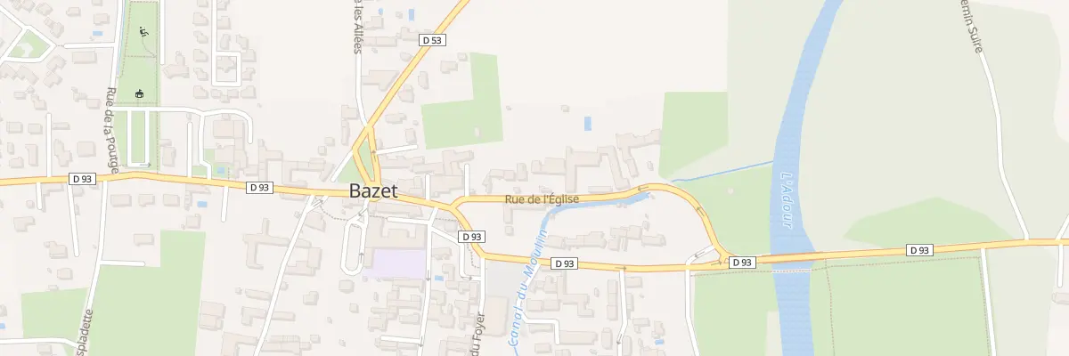 Plan du 9 Rue de l’Eglise à Bazet