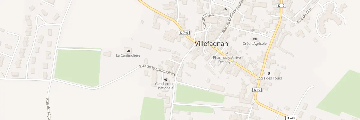 Plan du 6 Rue de la Gare à Villefagnan