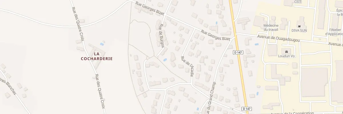 Plan du 15 Rue de l’Acadie à Loudun