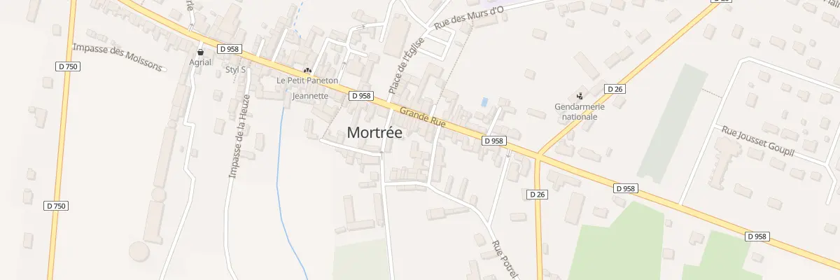 Plan du 17 Rue Grande Rue à Mortrée