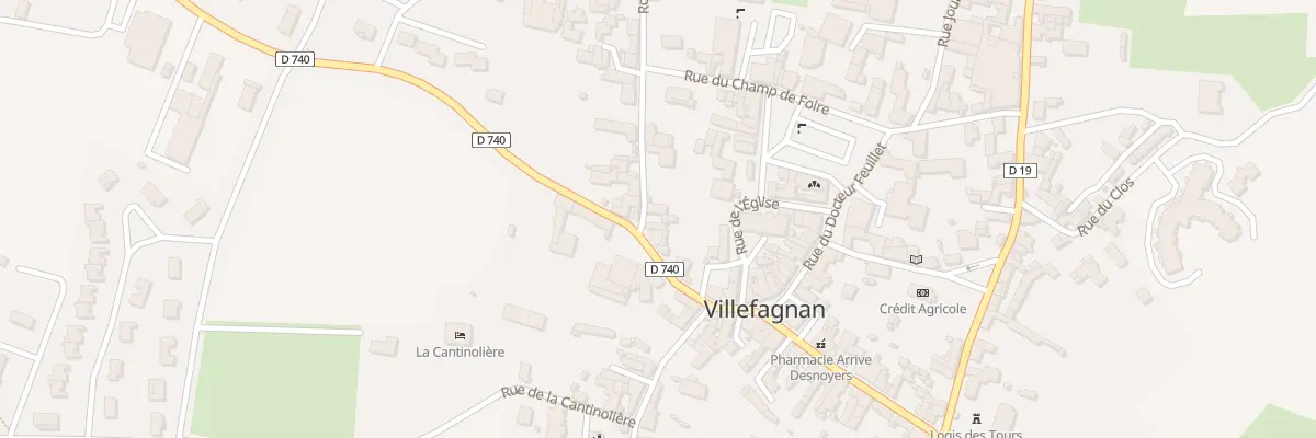 Plan du 2 Rte de la Magdeleine à Villefagnan