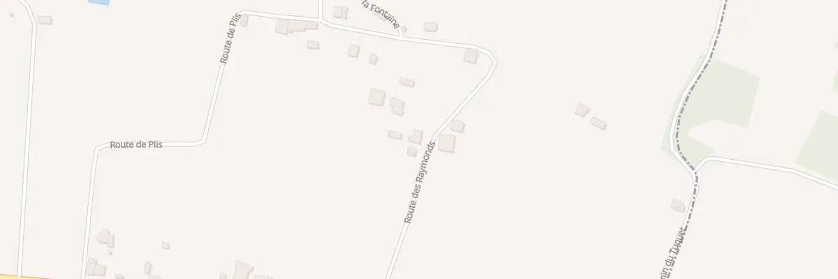 Plan du 293 Rte des Raymonds à Lamothe-Landerron