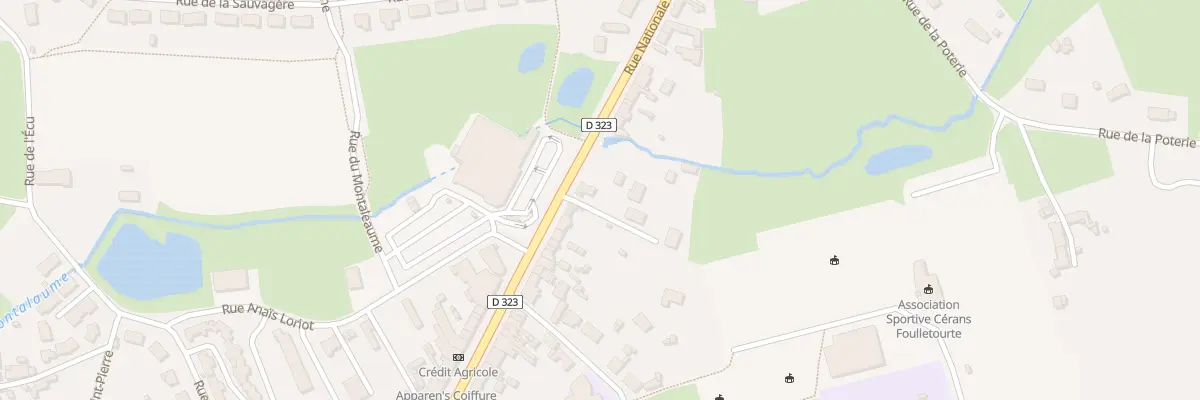 Plan du 57 Rue Nationale à Cérans-Foulletourte