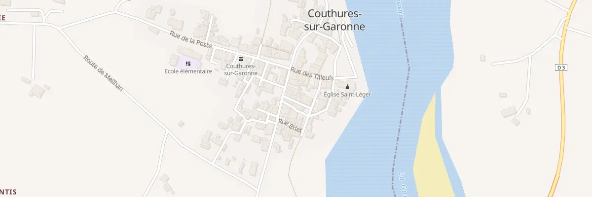 Plan du 21 Rue Fon-Neuve à Couthures-sur-Garonne