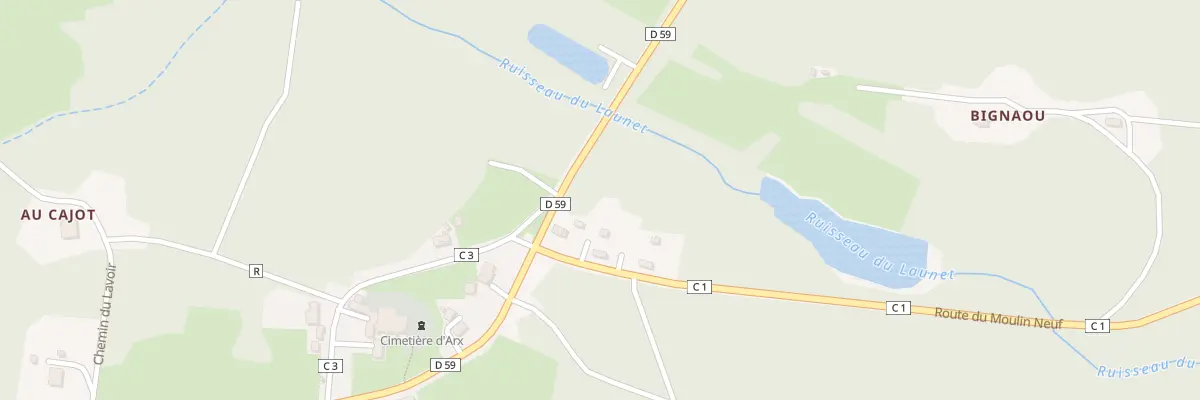Plan du 84 Les Oumpres à Arx