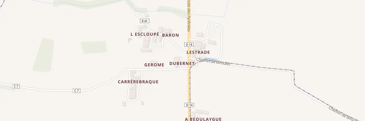 Plan du 5084 Dubernet à Ladevèze-Rivière
