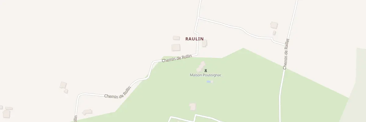 Plan du 9999 Raulin à Poussignac