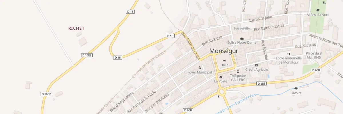 Plan du 5 Rue d’Angoulème à Monségur