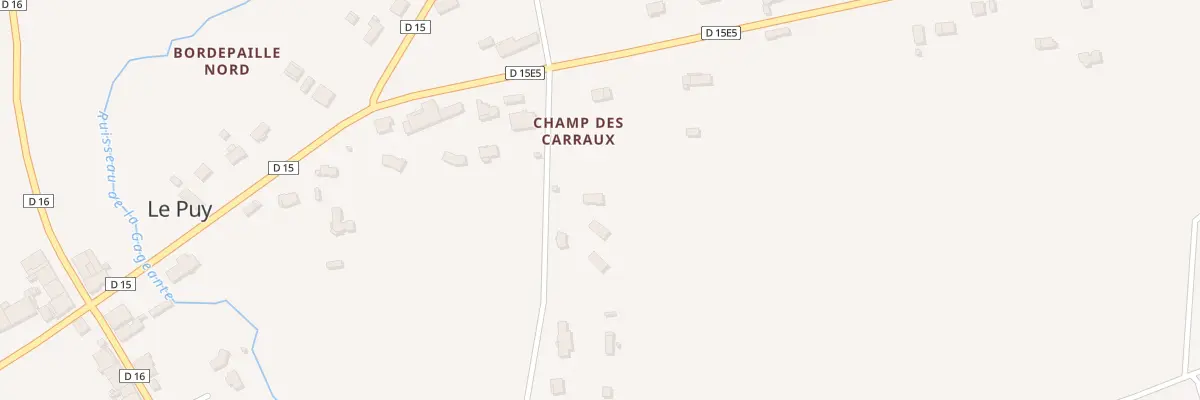 Plan du 10 Champ des Carraux au Puy