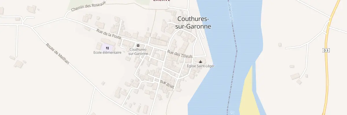 Plan du 10B Le Bourg à Couthures-sur-Garonne