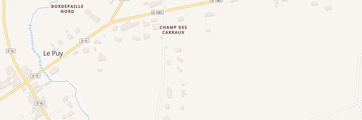 Plan du 11 Champ des Carraux au Puy