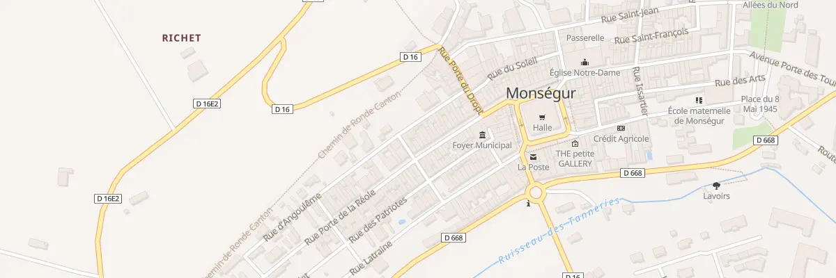 Plan du 41 Rue Porte de la Réole à Monségur