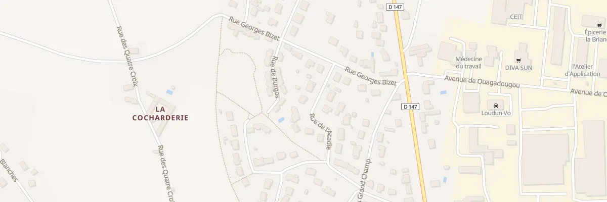 Plan du 17 Rue de l’Acadie à Loudun
