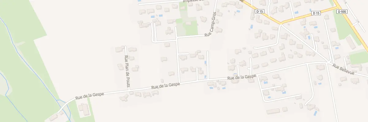 Plan du 4 Camp Gros à Horgues