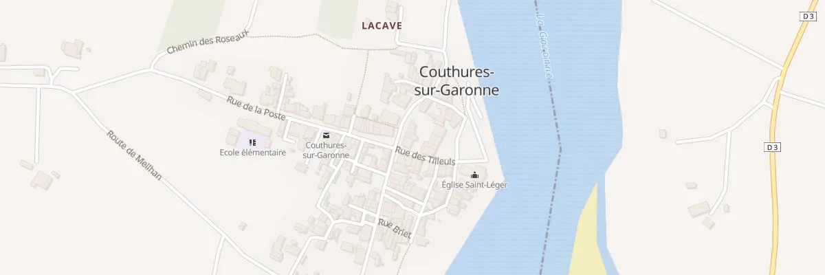 Plan du 40 Le Bourg à Couthures-sur-Garonne