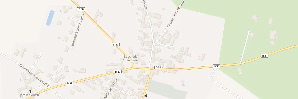 Plan du 1 Rue du Dolmen à Bournand