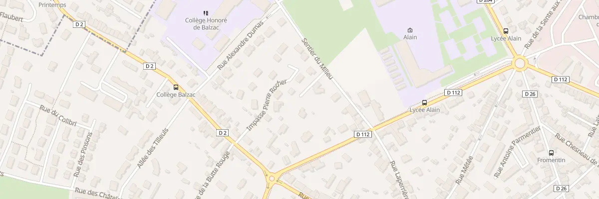 Plan du 9 Sen du Milieu à Alençon