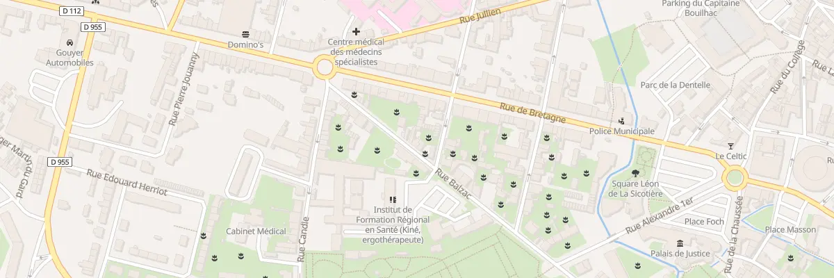 Plan du 54 Rue Balzac à Alençon