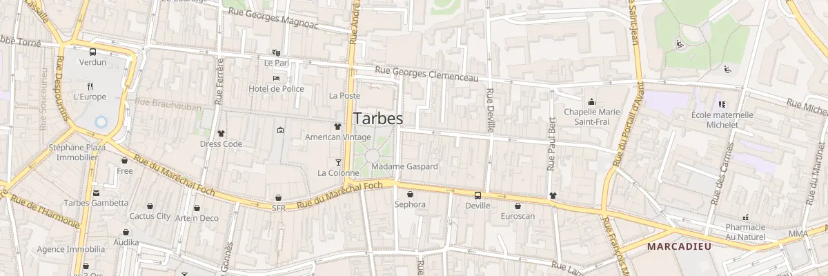 Plan du 44B Rue Brauhauban à Tarbes