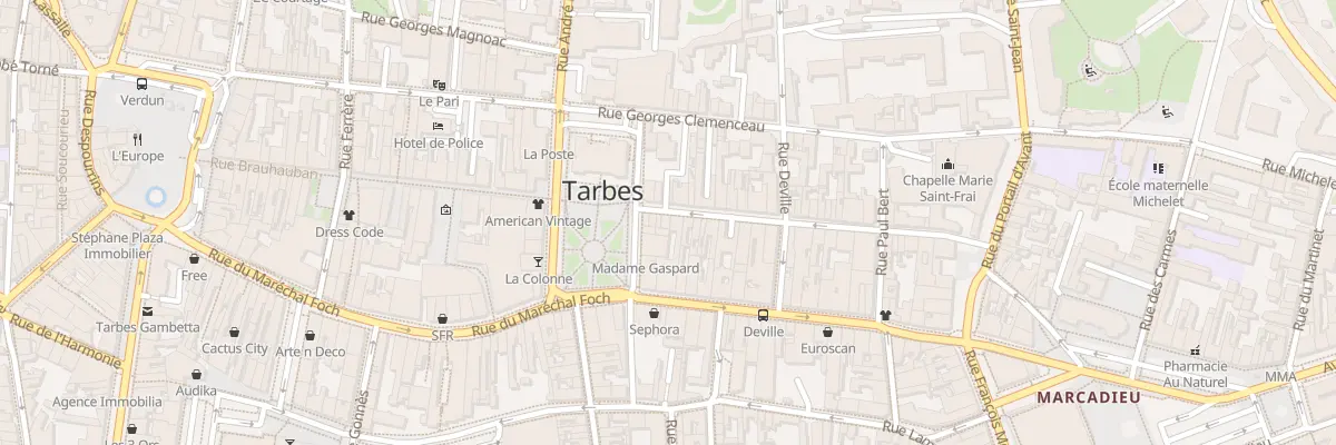 Plan du 46B Rue Brauhauban à Tarbes