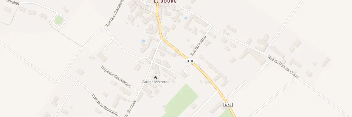 Plan du 2 Rue des Pelouses à Bournand