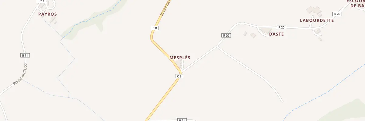 Plan du 5053 A Mesples à Avéron-Bergelle